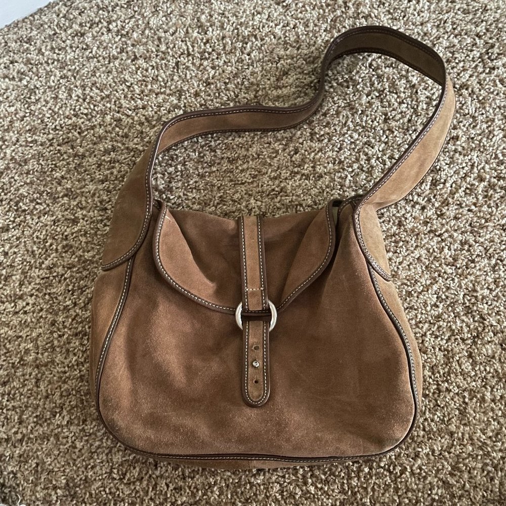 Brown Suede JCREW Bag